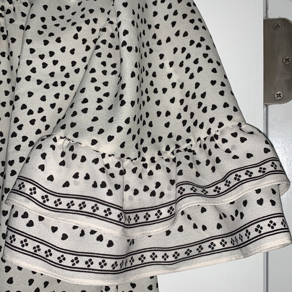 MAX STUDIO women’s sheer hearts blouse. Sz M - Picture 3 of 6
